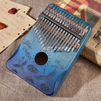 Kalimba Japonais Grues Nuages Et Cerisier